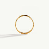 Sortija Luxe Stamp en Plata 925 Bañada en Oro de 18 Kt