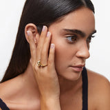 Sortija Silena en Plata 925 Bañada en Oro de 18 Kt