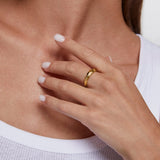 Sortija Bold en Plata 925 Bañada en Oro de 18 Kt