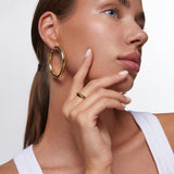 Sortija Bold en Plata 925 Bañada en Oro de 18 Kt