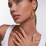Sortija Bold en Plata 925 Bañada en Oro de 18 Kt