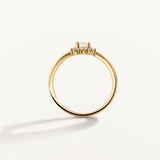 Sortija Aurelia en Plata 925 Bañada en Oro de 18 Kt