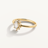 Sortija Aurelia en Plata 925 Bañada en Oro de 18 Kt