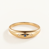 Sortija Polaris en Plata 925 Bañada en Oro de 18 Kt