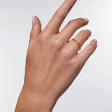 Sortija Legacy Tiara con Circonita en Plata 925 Bañada en Oro de 18 Kt
