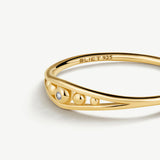 Sortija Legacy Tiara con Circonita en Plata 925 Bañada en Oro de 18 Kt