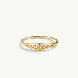 Sortija Legacy Tiara con Circonita en Plata 925 Bañada en Oro de 18 Kt