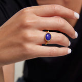 Sortija Alchemy Mood Stone en Plata 925 Bañada en Oro de 18 Kt