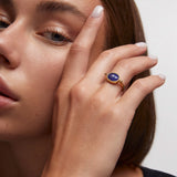 Sortija Alchemy Mood Stone en Plata 925 Bañada en Oro de 18 Kt