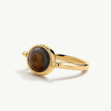 Sortija Alchemy Mood Stone en Plata 925 Bañada en Oro de 18 Kt