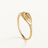 Sortija Astria en Plata 925 Bañada en Oro de 18 Kt
