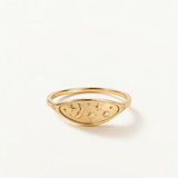 Sortija Astria en Plata 925 Bañada en Oro de 18 Kt