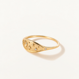 Sortija Astria en Plata 925 Bañada en Oro de 18 Kt