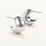 Pendientes Bold Moon en Plata de Primera Ley