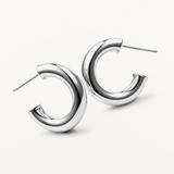 Pendientes Aro Nura 15 mm en Plata de Primera Ley