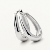 Pendientes Lunara Slim en Plata de Primera Ley