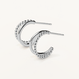 Pendientes Mini Beads Twin Hoop en de Primera Ley