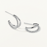Pendientes Mini Beads Twin Hoop en de Primera Ley
