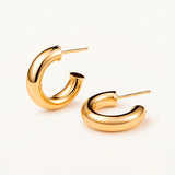 Pendientes Aro Nura 15 mm en Plata 925 Bañada en Oro de 18 Kt