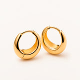 Pendientes Lunara en Plata 925 Bañada en Oro de 18 Kt