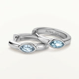 Pendientes Punto Oval en Plata de Primera Ley