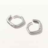 Pendientes Aro Rhomb en Plata de Primera Ley