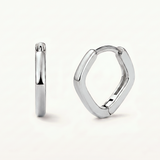 Pendientes Aro Rhomb en Plata de Primera Ley