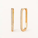 Pendientes Serenae Parallel en Plata 925 Bañada en Oro de 18 Kt