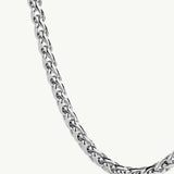 Collar Bolden Rolo en Plata de Primera Ley