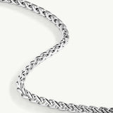 Collar Bolden Rolo en Plata de Primera Ley